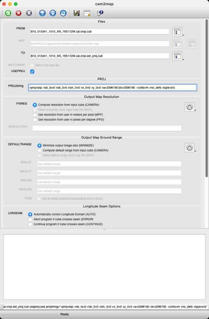 USEPROJ=YES GUI