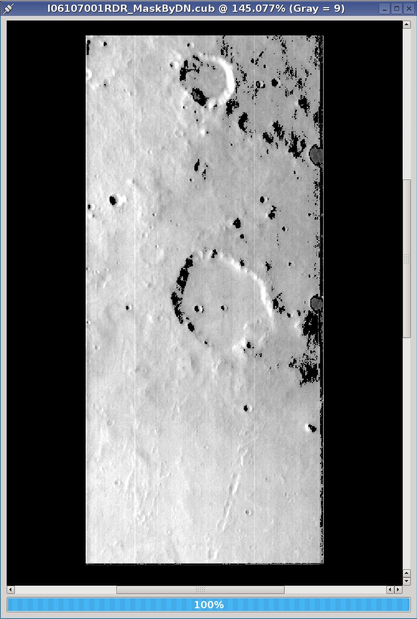 Output image showing results of the mask application.