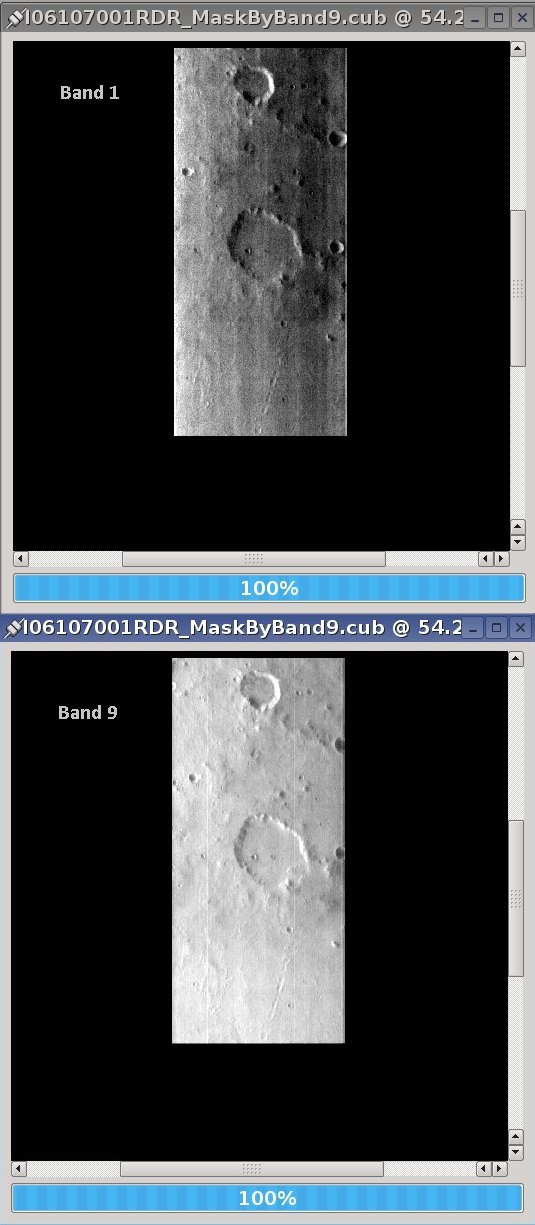 Output image showing results of the mask application.