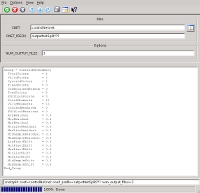 Screenshot of GUI command.