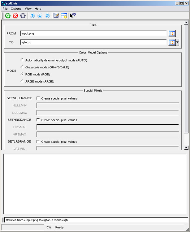 USGS: ISIS std2isis Application Documentation